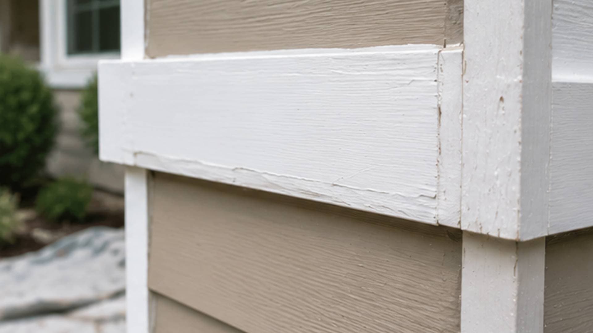 Peeling and cracked paint β the result of rushed prep work